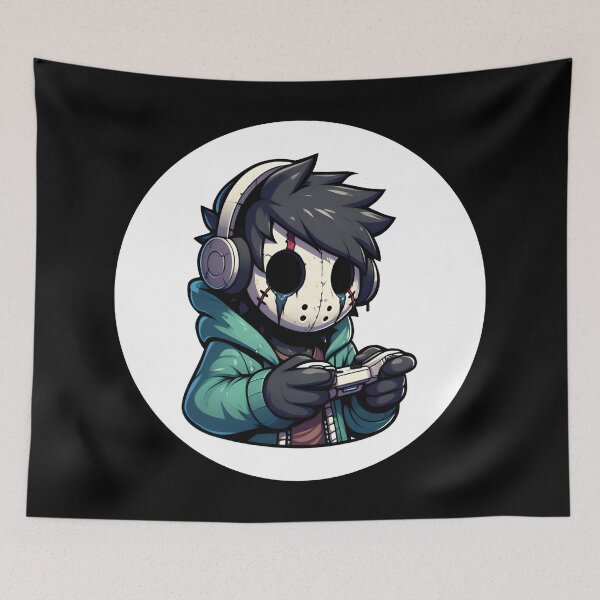 Item preview, Nightmare Gamer: A Sinister Presence with Headphones and Controller designed and sold by Mechanical-Artt.