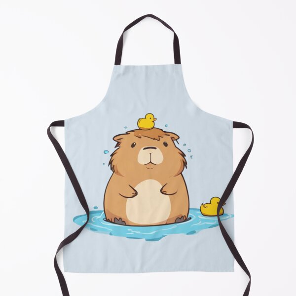 Item preview, Funny Capybara Shower with Little Duck designed and sold by CSidea.