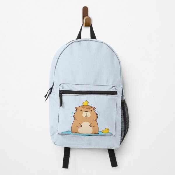 Item preview, Funny Capybara Shower with Little Duck designed and sold by CSidea.