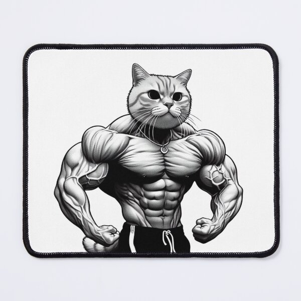 Item preview, Cat slave - The Muscular cat - Cat meme designed and sold by mamacub.