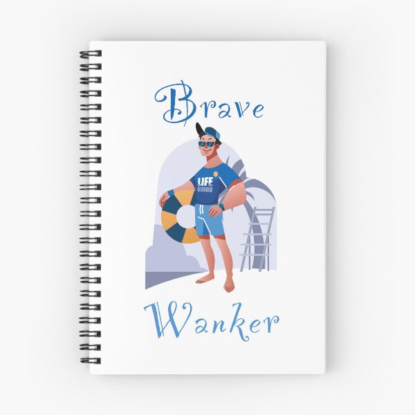 Item preview, Brave wanker - funny, humour, joke - lifeguard with an impressive upper body designed and sold by UKVanlife.