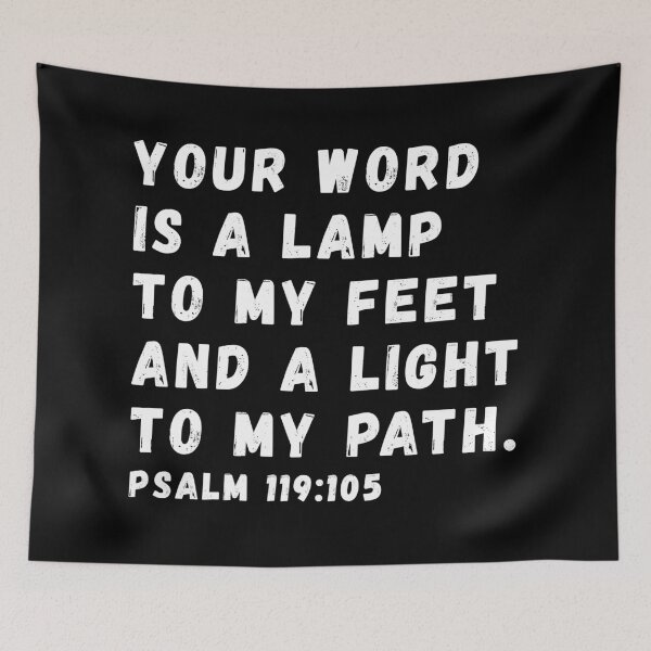 Item preview, Psalm 119:105 Bible Verse designed and sold by SoulQuot.