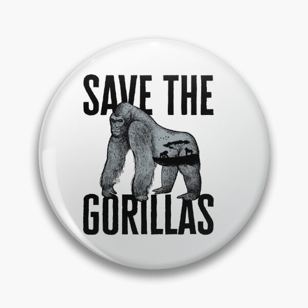 Item preview, Save the Gorillas Gorilla Wildlife designed and sold by jaygo.