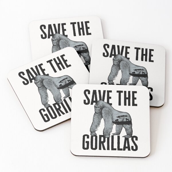 Item preview, Save the Gorillas Gorilla Wildlife designed and sold by jaygo.