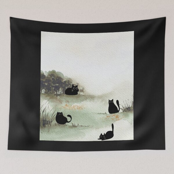 Item preview, Retro Kitten Vintage Botanical Vintage Outdoor designed and sold by MarcelooArt.