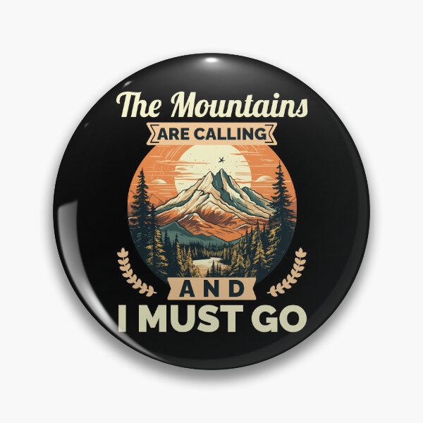 Item preview, Retro Adventure Design The Mountains Are Calling designed and sold by PrintCrafting.