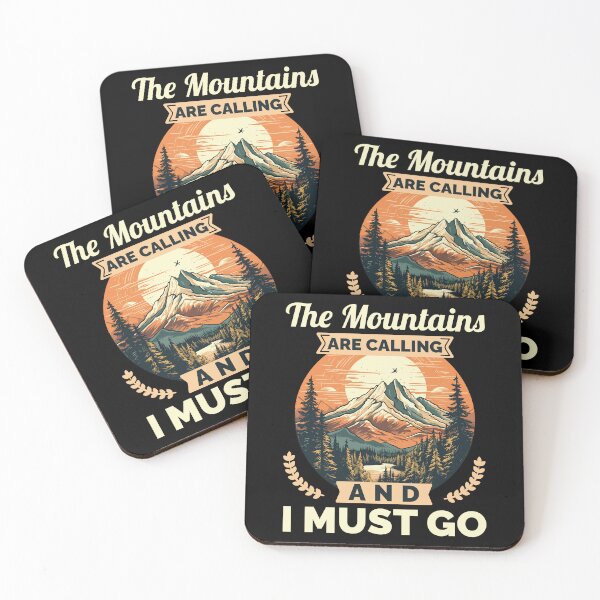 Item preview, Retro Adventure Design The Mountains Are Calling designed and sold by PrintCrafting.