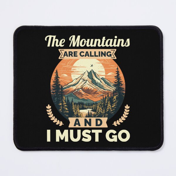 Item preview, Retro Adventure Design The Mountains Are Calling designed and sold by PrintCrafting.