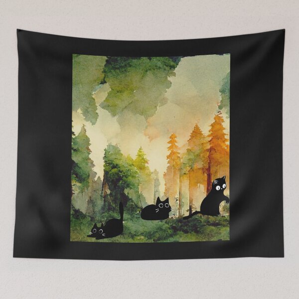 Item preview, Retro Kitten Vintage Botanical Vintage Outdoor designed and sold by MarcelooArt.