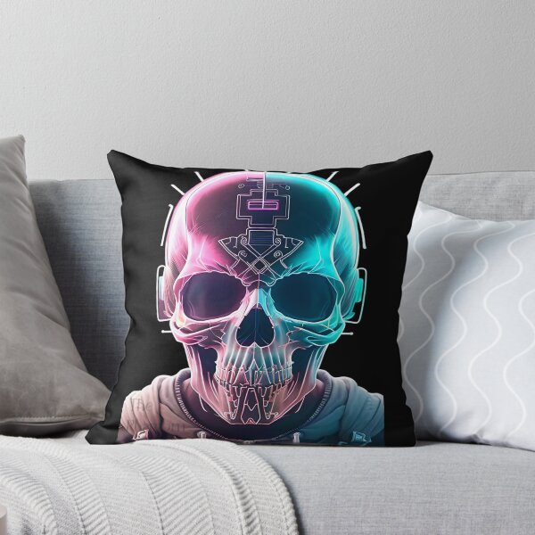 Item preview, Techno-Tribal Skull - Luminous Afterlife Collection designed and sold by PhantomWardrobe.