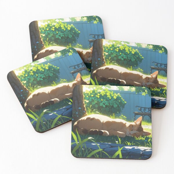 Item preview, Cat Backyard Nap designed and sold by evernave.