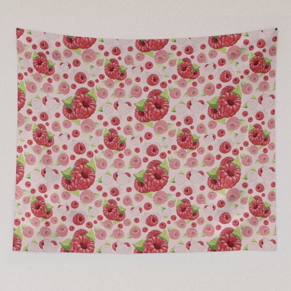 Item preview, Raspberry pattern, sweet raspberry, raspberry paradise, berries designed and sold by Tetiana Pohurska.