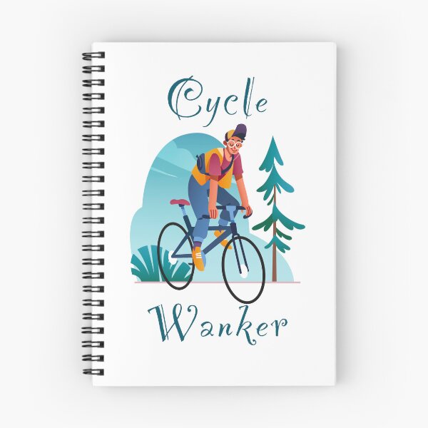 Item preview, Cycle wanker - funny, humour, joke - male cyclist on a bike enjoying nature designed and sold by UKVanlife.