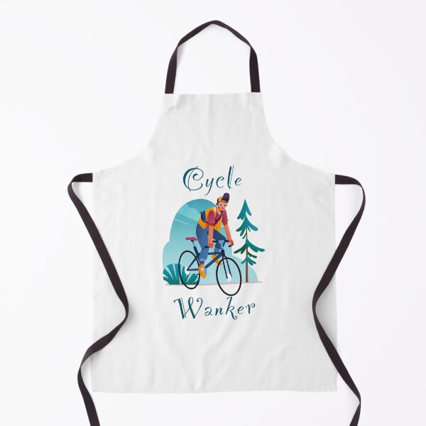 Item preview, Cycle wanker - funny, humour, joke - male cyclist on a bike enjoying nature designed and sold by UKVanlife.