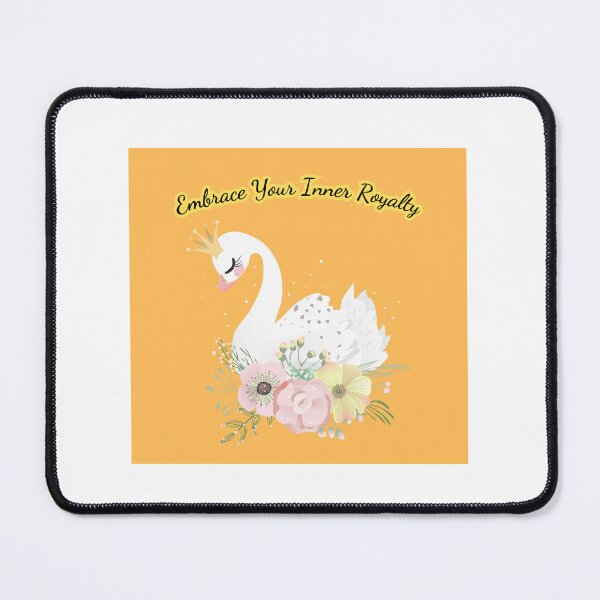 Item preview, Embrace Your Inner Royalty - Elegant Swan with Floral Crown designed and sold by cloudiish.
