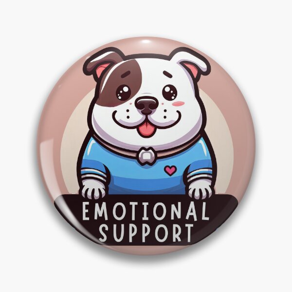 Item preview, emotional support happy american pitt bull terrier puppy designed and sold by digilabs.