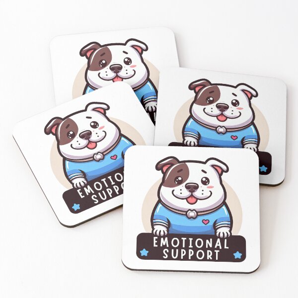 Item preview, emotional support happy american pitt bull terrier puppy designed and sold by digilabs.