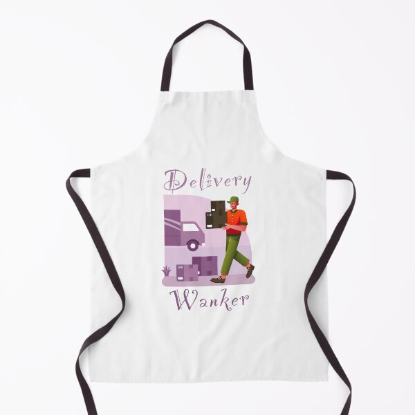 Item preview, Delivery wanker - funny, humour, joke - male delivery driver with a parcel designed and sold by UKVanlife.