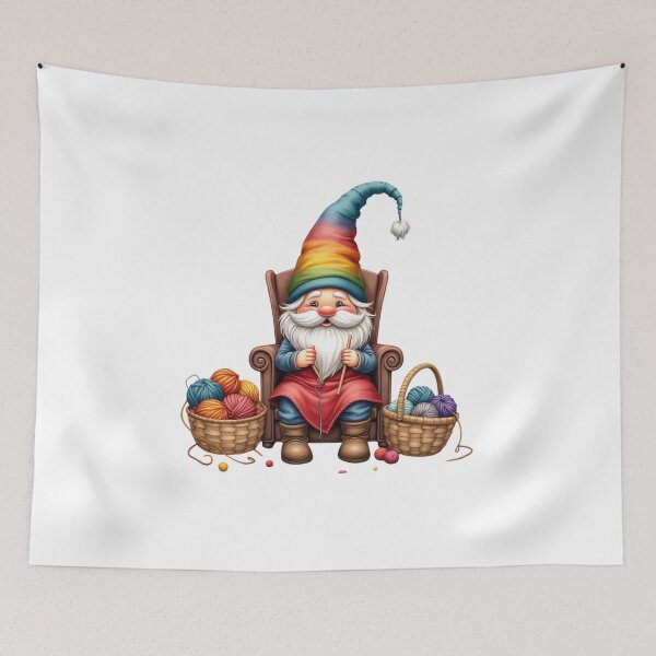 Item preview, knitting gnome  designed and sold by jkrphoto.