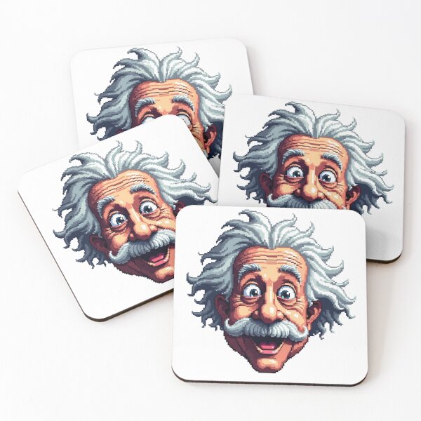 Item preview, Albert Einstein Crazy Pixel designed and sold by SergioColli.
