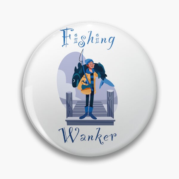 Item preview, Fishing wanker - funny, humour, joke - male angler carrying a big fish designed and sold by UKVanlife.