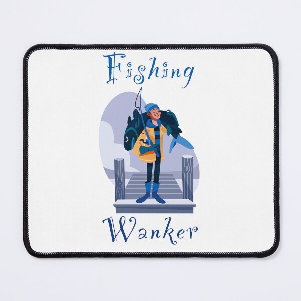 Item preview, Fishing wanker - funny, humour, joke - male angler carrying a big fish designed and sold by UKVanlife.