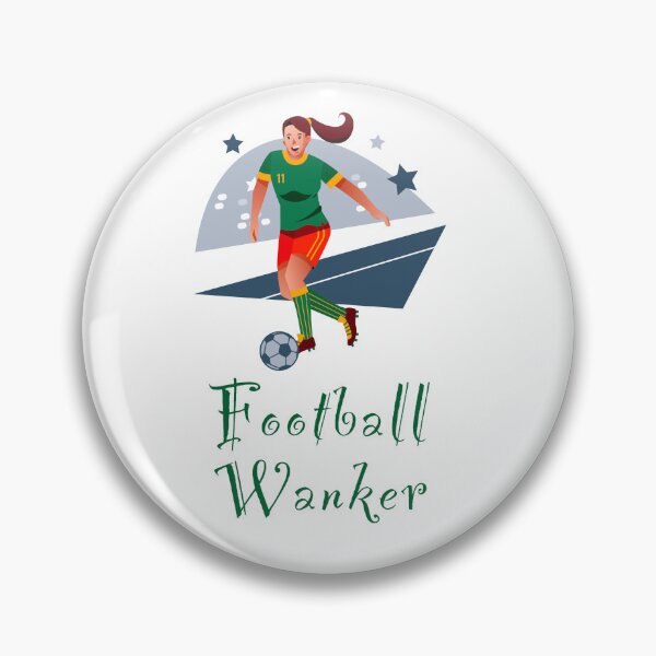 Item preview, Football wanker - funny, humour, joke - female soccer player with a football designed and sold by UKVanlife.