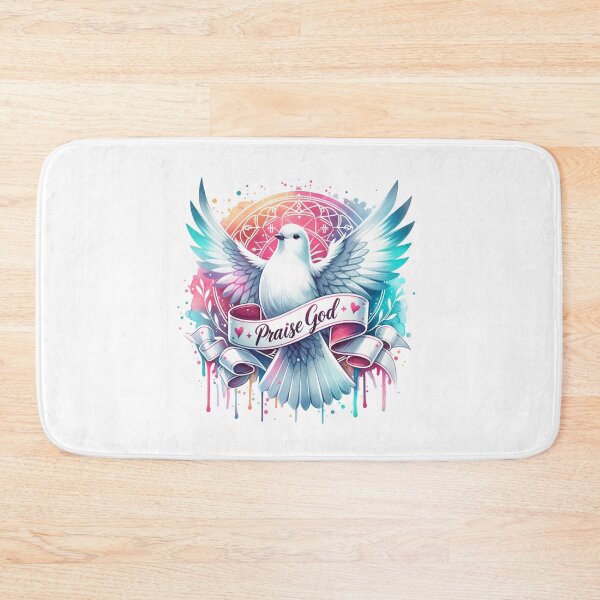 Item preview, "Sacred Dove – Love Jesus Floral Artwork" designed and sold by artedigital99.