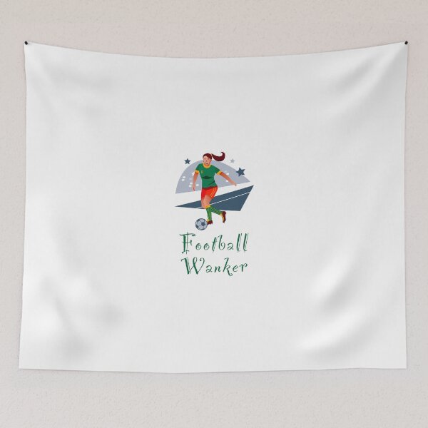 Item preview, Football wanker - funny, humour, joke - female soccer player with a football designed and sold by UKVanlife.