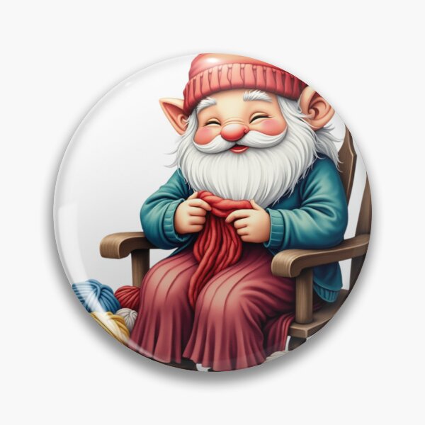 Item preview, knitting gnome  designed and sold by jkrphoto.