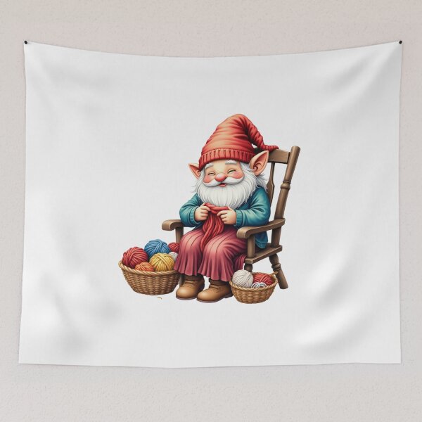 Item preview, knitting gnome  designed and sold by jkrphoto.