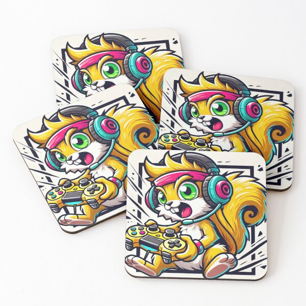 Item preview, Gamer Squirrel: Controller Chaos.  designed and sold by Davideus.