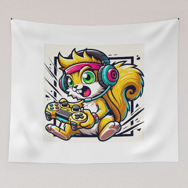 Item preview, Gamer Squirrel: Controller Chaos.  designed and sold by Davideus.