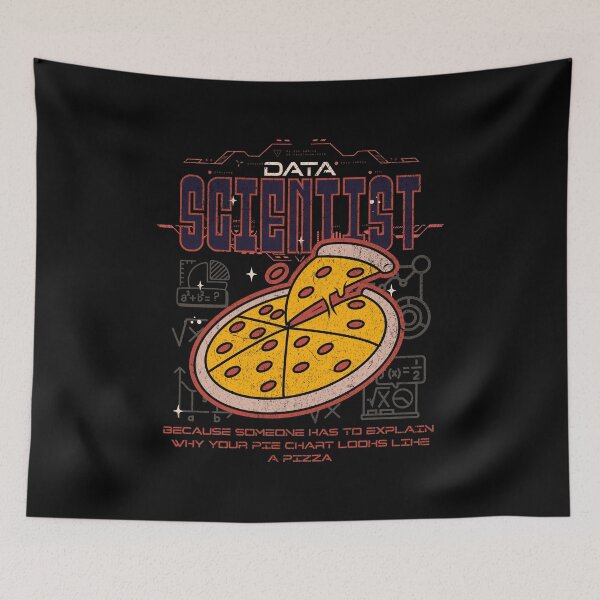 Item preview, Data scientists - Pizza Chart designed and sold by Tee-Craftify.