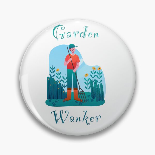 Item preview, Garden wanker - funny, humour, joke - male gardener raking the garden designed and sold by UKVanlife.