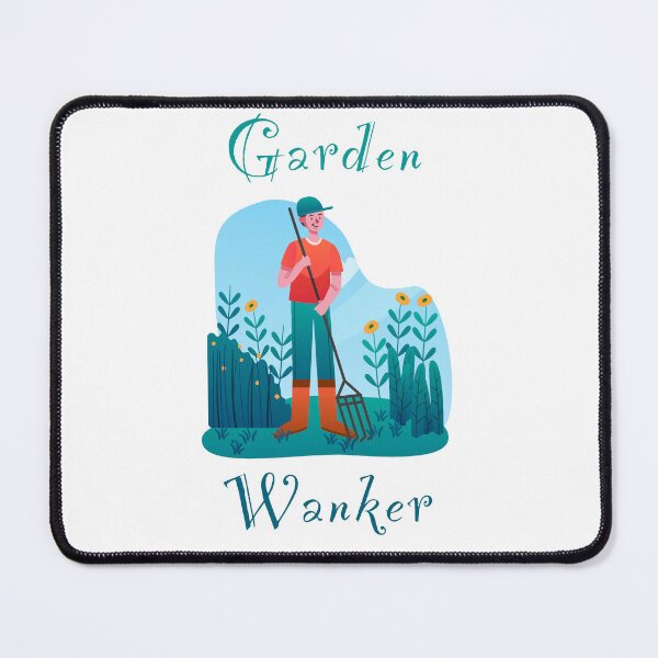 Item preview, Garden wanker - funny, humour, joke - male gardener raking the garden designed and sold by UKVanlife.