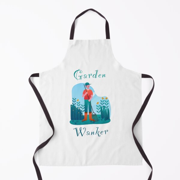 Item preview, Garden wanker - funny, humour, joke - male gardener raking the garden designed and sold by UKVanlife.