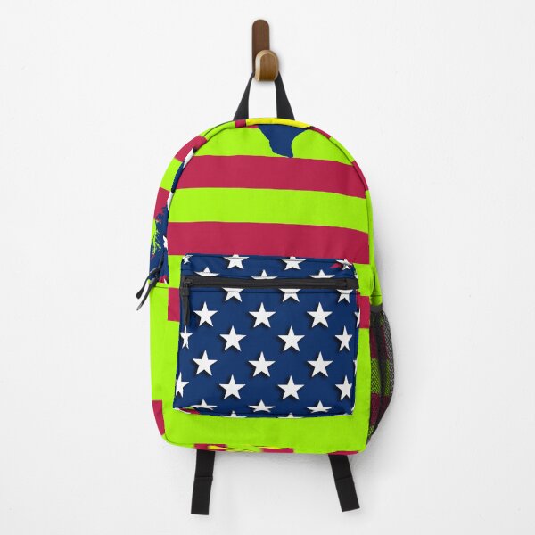 Item preview, flag of the United States of America: silhouette U.S.A., a flag and a single heart, the nation of freedom and the possibility of change. designed and sold by rikyfreestyle.