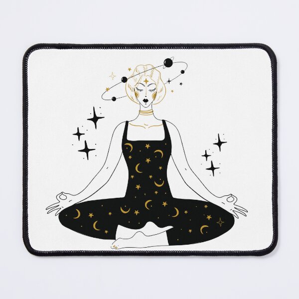 Item preview, A woman in a yoga pose, mystical girl, simple esoteric design designed and sold by juliart-pro.
