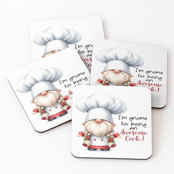 Item preview, Gnome Kitchen Awesome Cook! Gnome with Chefs hat designed and sold by Visionary Vibez.