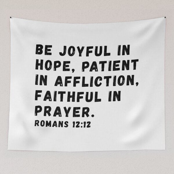 Item preview, Romans 12:12 Bible Verse designed and sold by SoulQuot.