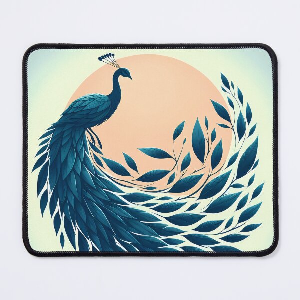 Item preview, Peacock Made of Leaves, Ai Generated Art designed and sold by ACC .