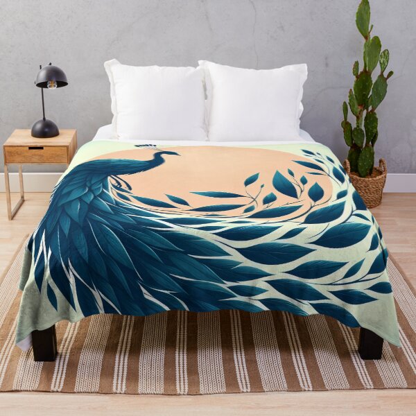 Item preview, Peacock Made of Leaves, Ai Generated Art designed and sold by ACC .