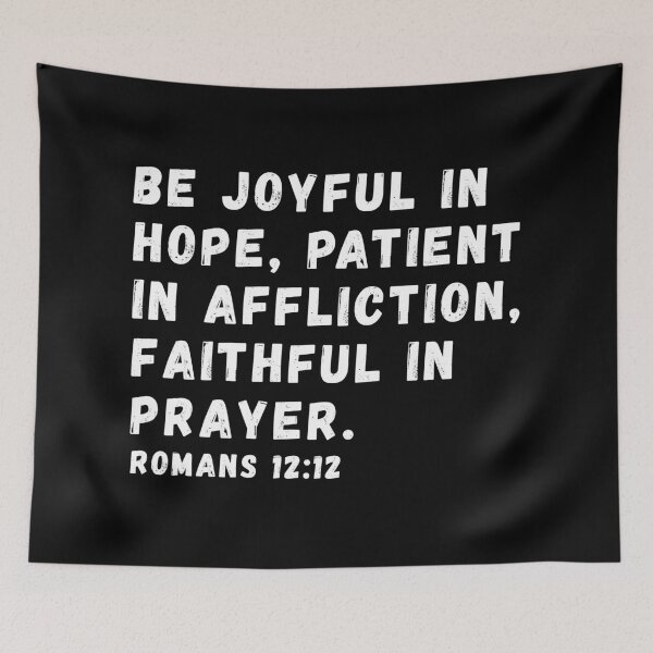 Item preview, Romans 12:12 Bible Verse designed and sold by SoulQuot.