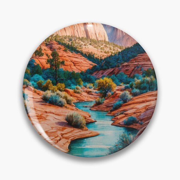 Item preview, Zion National Park Postcard Vintage Retro Travel designed and sold by TravelPostcardGems.