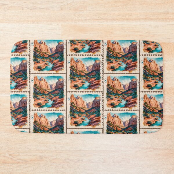 Item preview, Zion National Park Postcard Vintage Retro Travel designed and sold by TravelPostcardGems.