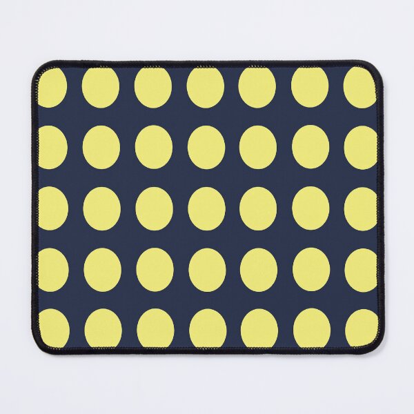 Item preview, YELLOW and NAVY BLUE Symmetrical POLKA DOTS designed and sold by RachelMacht.