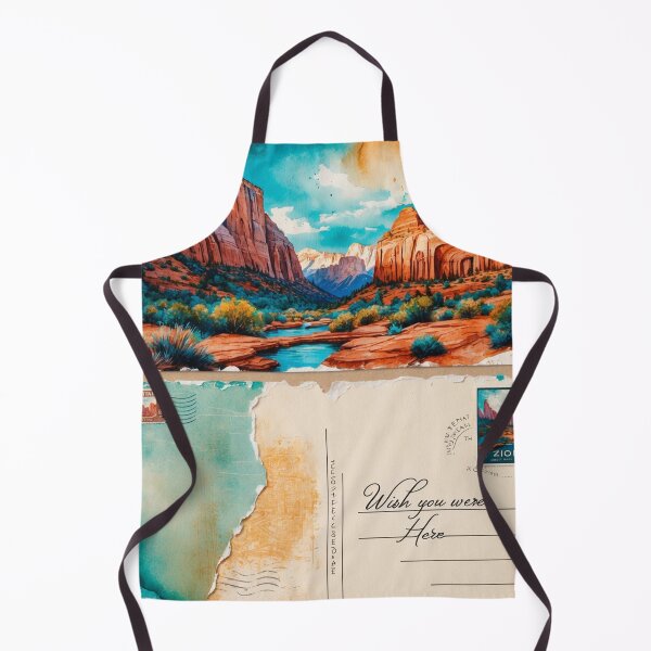 Item preview, Zion National Park Postcard Vintage Retro Travel designed and sold by TravelPostcardGems.