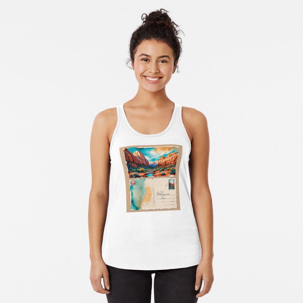 Vista previa del artículo con la obra «Camiseta con espalda nadadora», diseñado y vendido por MangaWorld4All.