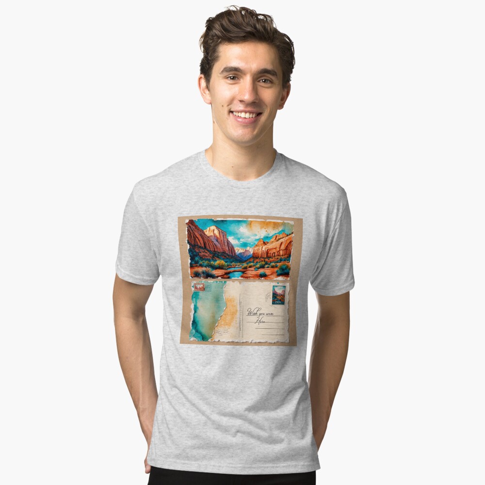 Vista previa del artículo con la obra «Camiseta de tejido mixto», diseñado y vendido por MangaWorld4All.